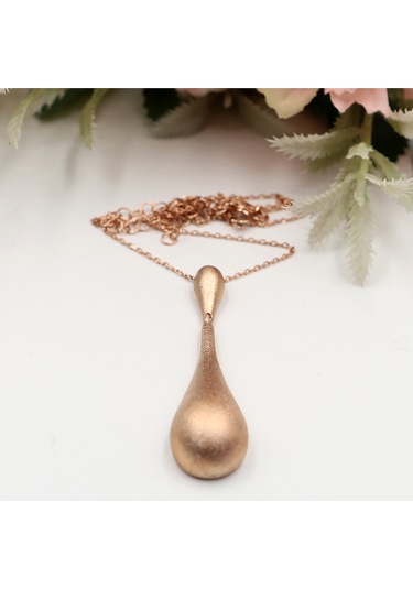 Damla Model Rose Taşsız Set Rose Gold - Gümüş