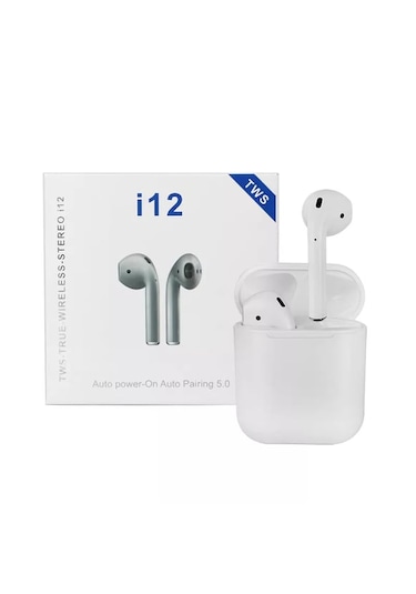 Bukrem Store BUK-İ12 Bluetooth 5.0 Kablosuz Kulak İçi Kulaklık