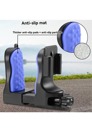 Junzhuodianpu Gopro11 360 Aksiyon Kamerası Aksesuarı İçin Klipsli Çıkarılabilir Motosiklet Kaskı Çene Telefon Standı