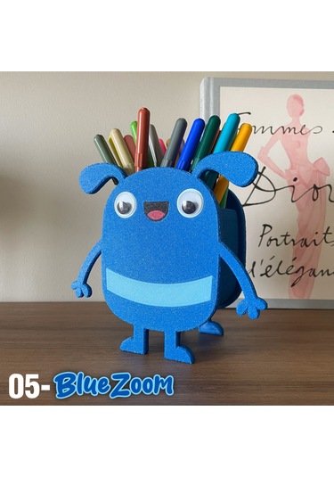 Bluezoom Mavi Canavar Kalemlik Masa Üstü Düzenleyici