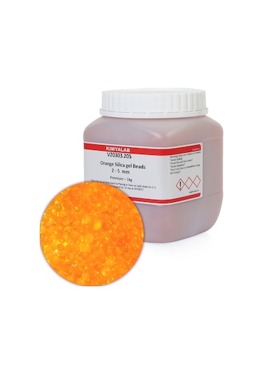 Silikajel Turuncu Nem Alıcı 1 Kg - Silika Jel Indikatörlü