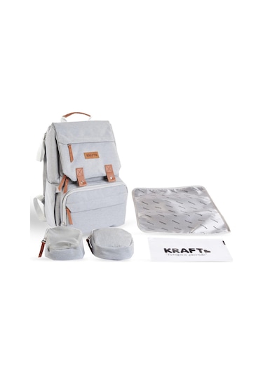 Kraft Moon Bebek Bakım Sırt Çantası Gri 034642230SS1-2 Gri