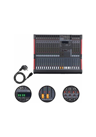 Maxword Dc16-pro 2x99 Dsp Efekt Ses Mikseri 16 Kanal Deck Mixer