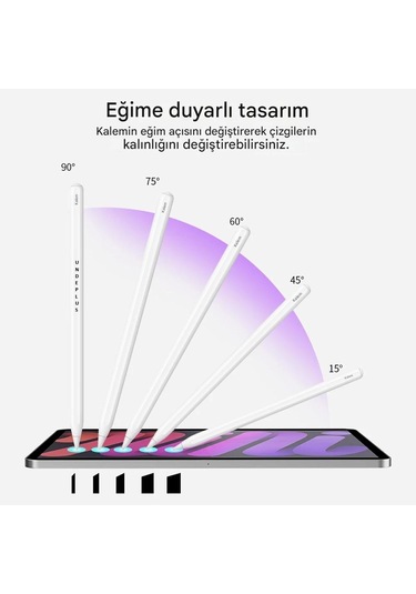 Palm-rejection Wireless Şarj Eğilim Çizim İpad Uyumlu 2.nesil 2018 Sonrası Dokunmatik Kalemi Pencil 2.nesil
