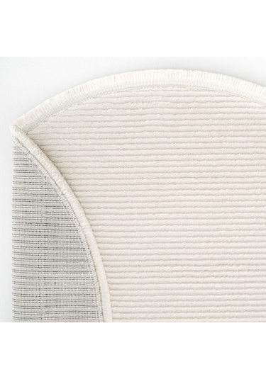 Cool Halı Vetrina 3601 Yumuşak Yuvarlak Kesme Yolluk Halı Makine Halısı Krem