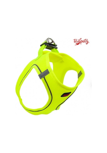 Tailpetz Air Mesh Köpek Göğüs Tasması (Xs) Neon Lime