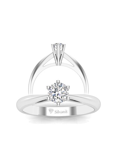 0,30 Karat E Renk Uluslararası Sertifikalı Pırlanta Tektaş Yüzük (464657934)