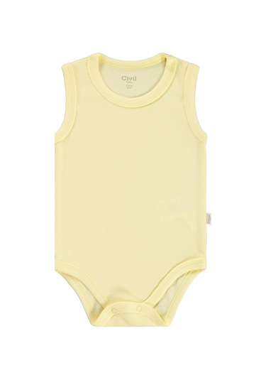 Civil Baby 3'lü Karışık Renk 3-36 Ay Çıtçıtlı Badi - Pembe