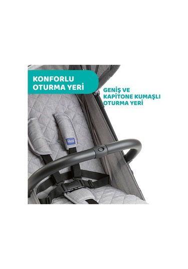 Chicco Trolley Me Bebek Arabası Ligth Grey