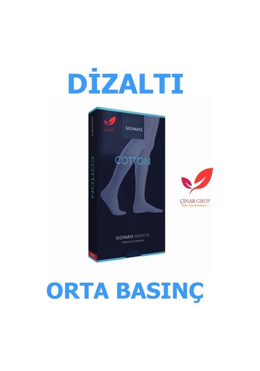 Sigvaris Cotton Diz Altı/Diz Altı Varis Çorabı (Ccl2 Orta Basınç)