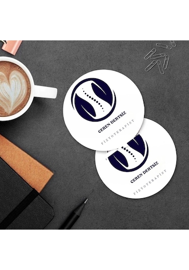 Fizyoterapistlere Özel 2 Li Mdf Bardak Altlığı Seti Çok Renkli