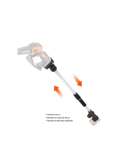 WORX WA4301 WG324E İçin 125CM Alüminyum Uzatma Aparatı
