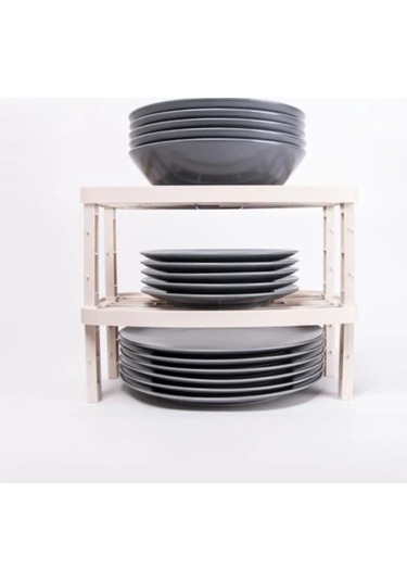 Periboia 2 Adet Şeffaf Moduler Ayarlanabilir Dolap Çekmece İçi M Çok Renkli