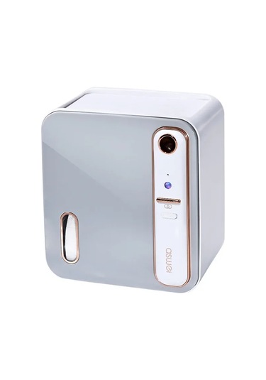 Akıllı Doku Kutusu Depolama Raf Tuvalet Kağıdı Tuvalet Kağıt Altın - Siyah