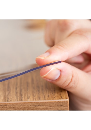 1.6mm Alman Üretimi Şeffaf Pvc Masa Örtüsü - Gıda Temasına Uygun - Uv Koruma - Fitalat İçermez Şeffaf