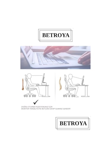 Çınar Monitör Yükseltici Beyaz-beyaz