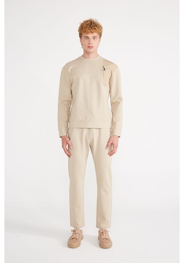 Jepublic Erkek Bej Sweatshirt Model Kodu : J232406 Bej
