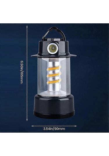 Bloomnest Yüksek Pil Ömrü Led Kamp Feneri, Şarj Edilebilir Kamp Lambası, Su Geçirmez Kamp Işığı, Acil Güç G1027, Asılı Çadır Işığı Asorti Çok Renkli