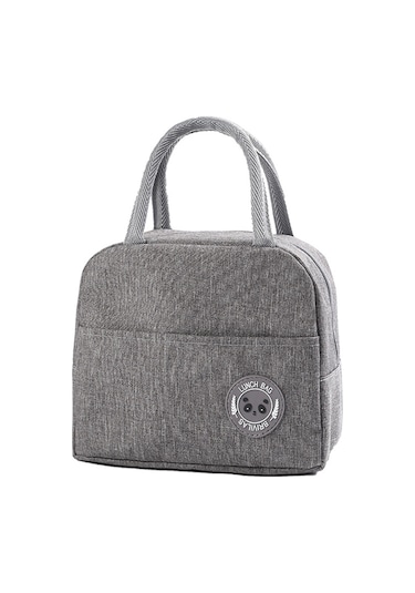 Padalink 6l Kapasiteli Isı Yalıtımlı Bento Çantası - Aluminyum Folyo Içli, Su Geçirmez, El Çantası İle Taşınabilir, Gri Kasyon Gri