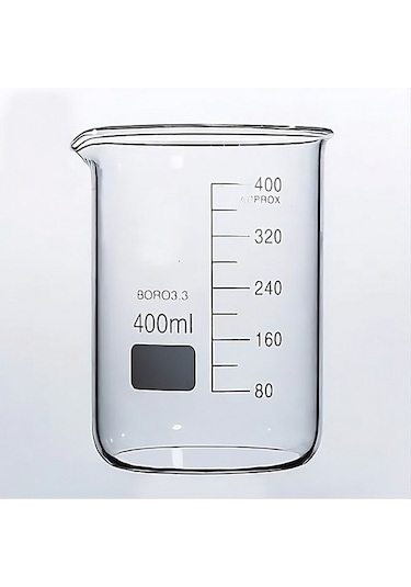 Cam Beher Isıya Dayanıklı Borosilikat Cam 400 Ml
