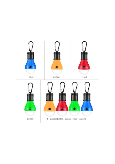 Shineyee Kırmızı Led Kamp Feneri, Su Geçirmez, Elden Taşınabilir, Halka Kanca, 3 Işık Modu Yüksek/düşük/sos , 3aaa Pil Gerektirir Pil Dahil Değil Çok Renkli