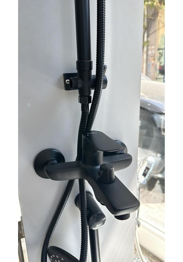 Boheme Fleko Mob Siyah Banyo Bataryası Ve Siyah Duş Seti Diğer