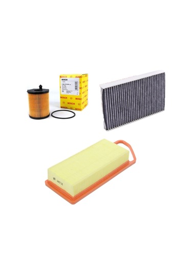Citroen C2 C3 1.4 Hdı Dizel Hava + Yağ Filtre + Polen Filtre Bakım Seti