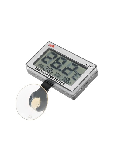 Samdoo Akvaryum Dijital Lcd Termometre, Yüksek/düşük Sıcaklık Otomatik Alarm, Dc16, Pil Dahil Değil
