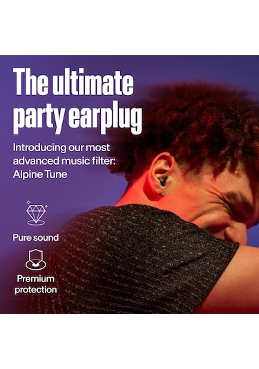 Tune Hifi Konser Kulak Tıkaçları, 19 Db Net Ses Koruması, Siyah