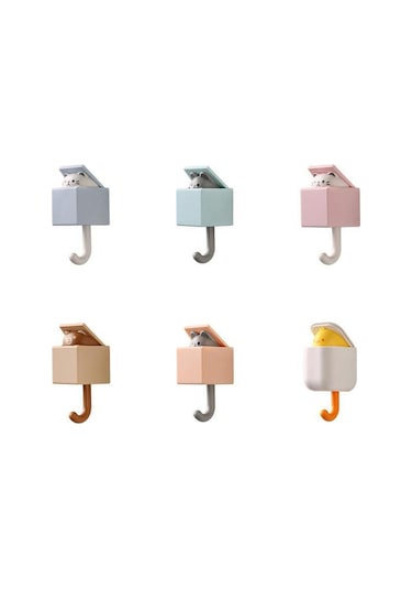 Küçük Kahverengi Ayı Karikatür Kedi Kanca Kendinden Yapışkanlı Yurt Yatak Odası Kapısı Anahtar Şemsiye Çok Amaçlı Düzen. 57000294 Küçük Kahverengi Ayı