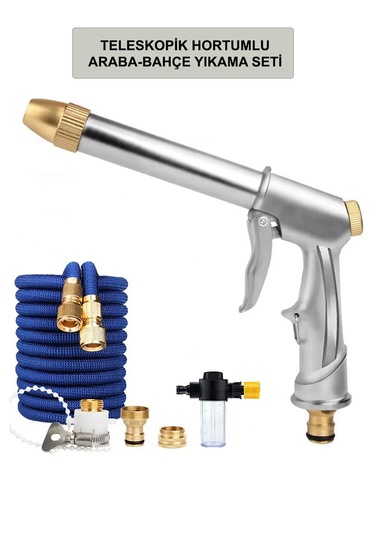 Metal Başlık Araba Balkon Bahçe Yıkama Yüksek Tazyiklik Full Set