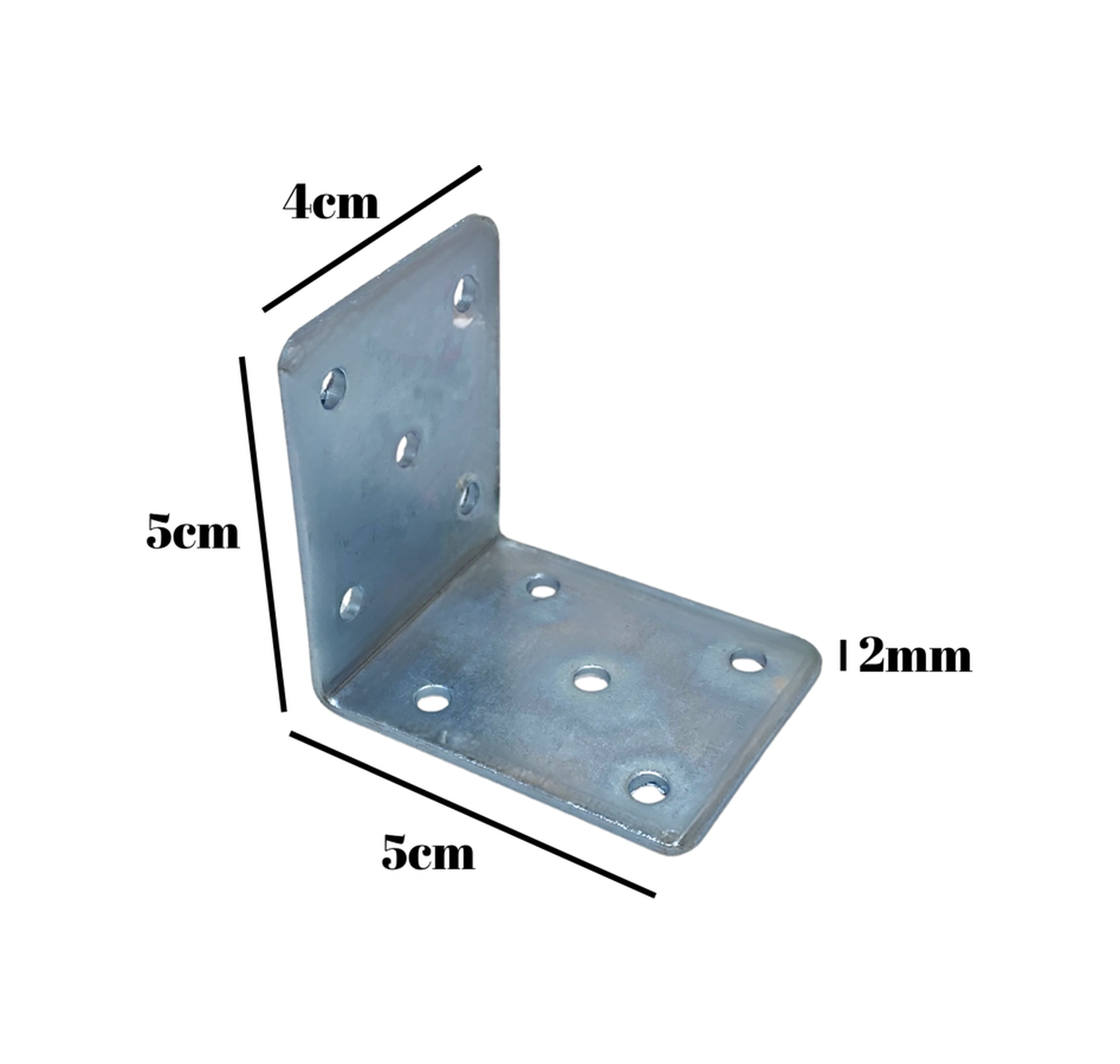 L Bağlantı Demiri Dolap Köşe Bağlantı Demiri Metal Ölçüler:50 50 40mm 2 Adet Gri