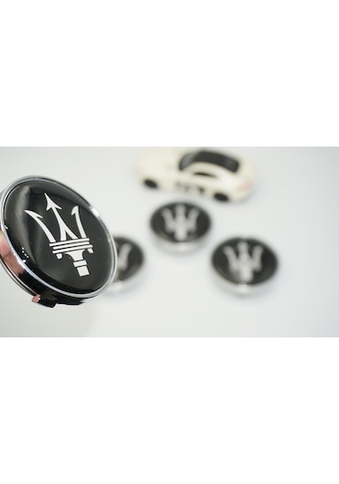 Dk Tuning Maserati Siyah Jant Göbeği Kapak Seti 60mm