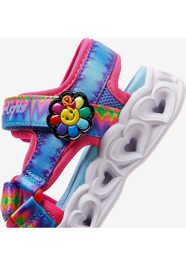 Skechers Heart Lights Sandals Küçük Kız Çocuk Çok Renkli Işıklı Sandalet 302675n Mlt Çok Renkli