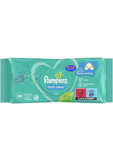 Prima Pampers Temiz ve Ferah Islak Bebek Havlusu - 80'li