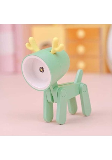 Maoyaya Gece Lambası, Mini Masa Lambası Ktx-580476, Sevimli Karikatür Evcil Hayvan Şekli Yeşil