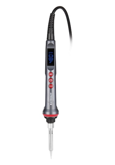 Hallow Handskıt 90W Ayarlanabilir Sıcaklık Led Dijital Havya Seti Siyah