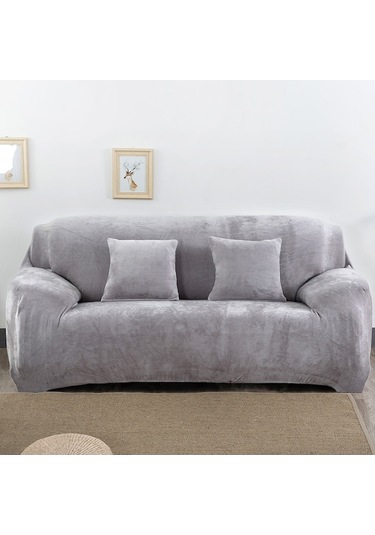 Kış Sıcak Kanepe Kılıfı Düz Renk Peluş Kanepe Kaymaz Kılıfı Tam Kapsamlı Tüm Kapsayıcı Esnek Kanepe Koruyucu Yıkanabilir Diğer DiğER