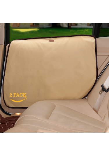 Hallow 2 Paket Köpek Araba Kapı Koruyucusu Su Geçirmez Evcil Siyah