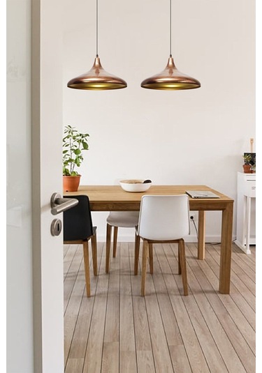 Champion Bakır Rengi Avize Tekli Sarkıt Salon Mutfak Hol Ofis Cafe Butik Lamba Aydınlatma Patina