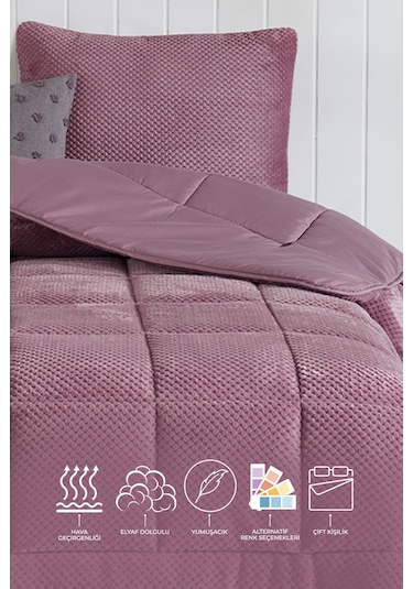 Elart Luis Comfort Set Çift Kişilik 195x215 Cm Gülkurusu Gülkurusu