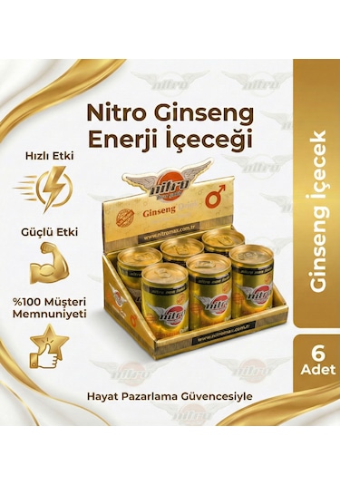 Nitro Ginsengli +18 Performans Enerji İçeceği - 6 Adet Set Gizli Gönderim