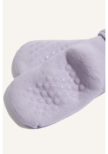 Defacto Kız Bebek Kaydırmaz Taban 3lü Pamuklu Uzun Çorap F6734a5nskr1 Çok Renkli