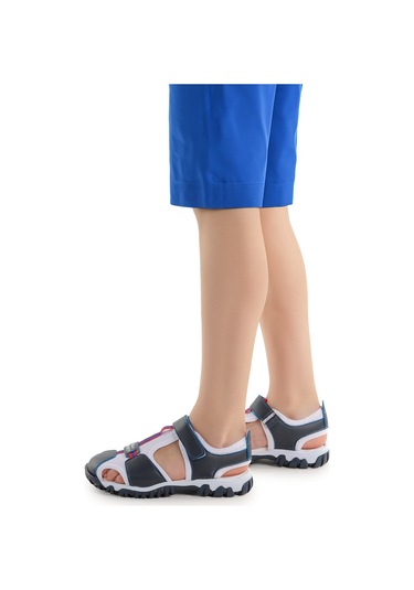 Kiko Kids Erkek Çocuk Sandalet Arz 2399 Lacivert - Beyaz - Kırmızı