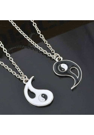 Jwl Ying Yang Kolye Sevgiliye ... Gri