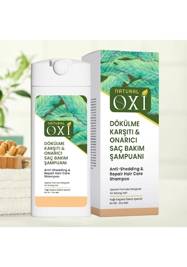Oxi Natural Dökülme Karşıtı Yağlı Saç Şampuanı 300 Ml. Normal