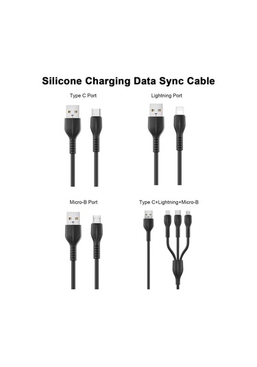 Teltree Type C 2a Hızlı Şarj Ve Veri Kablosu, Silikon Malzeme, 1 Metre Uzunluk, Pembe