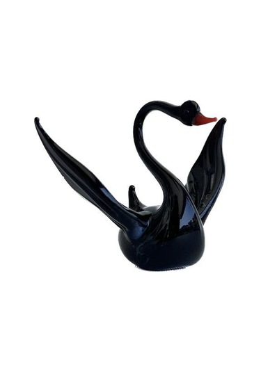 El Yapımı Murano Cam Kuğu Biblo A57