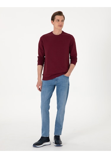 Pierre Cardin Erkek Bordo Sweatshirt 50314054-vr014 Bordo