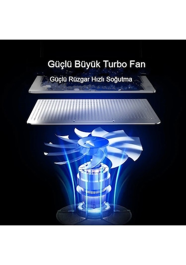 Notebook Soğutucu Hız Ayarlı Fanlı Icecoorel Alüminyum Sessiz